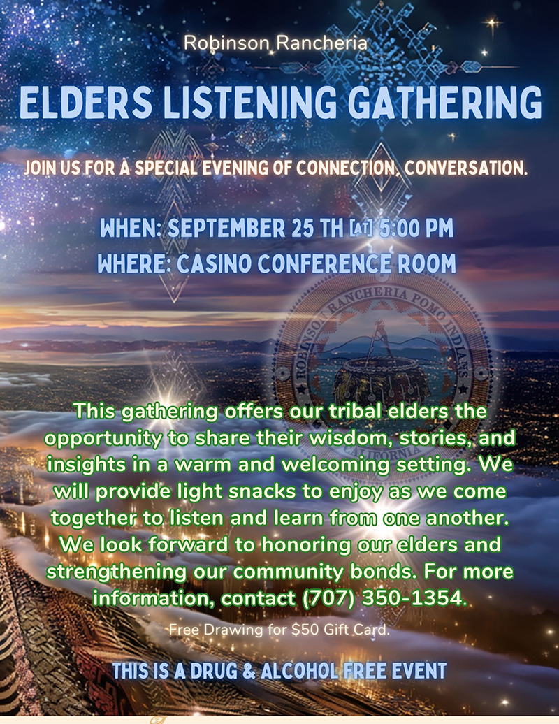 Elder Chairwoman Gathering Flyer